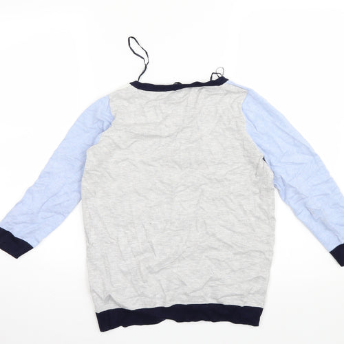 M&Co Womens Blue  Knit Pullover Jumper Size 10