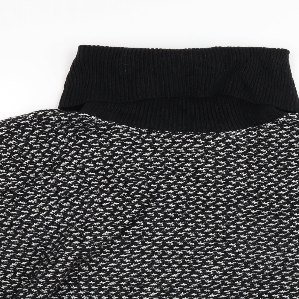Wallis Womens Black  Knit Pullover Jumper Size L