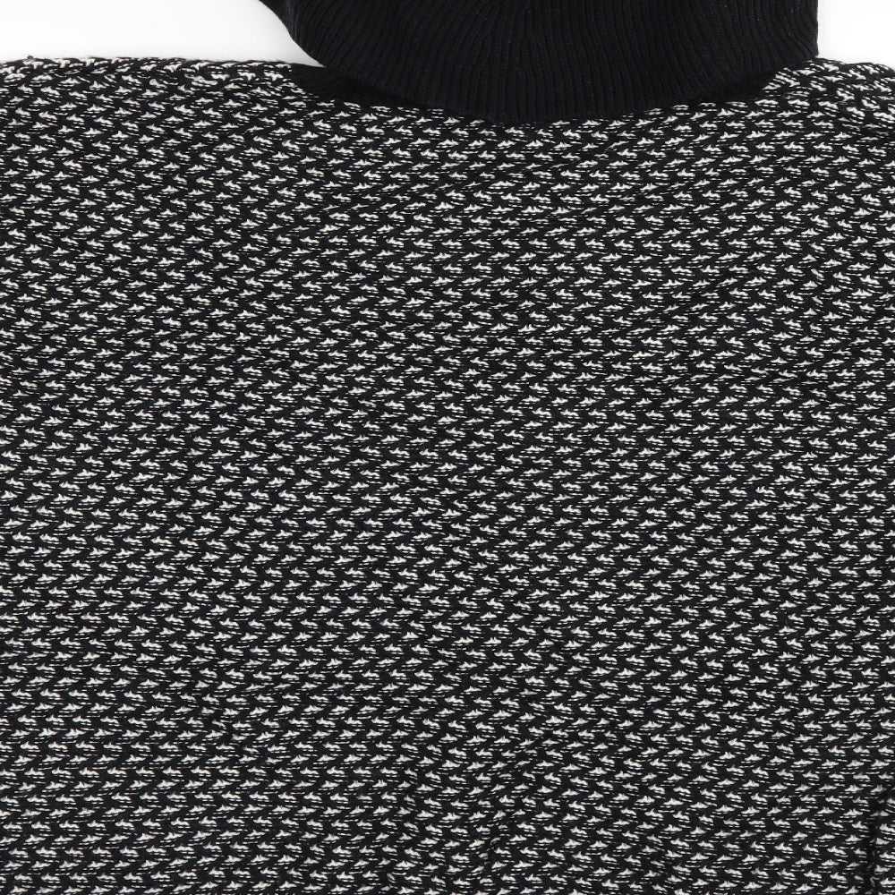 Wallis Womens Black  Knit Pullover Jumper Size L