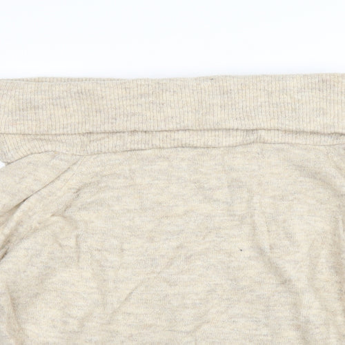 H&M Womens Beige  Knit Pullover Jumper Size XS
