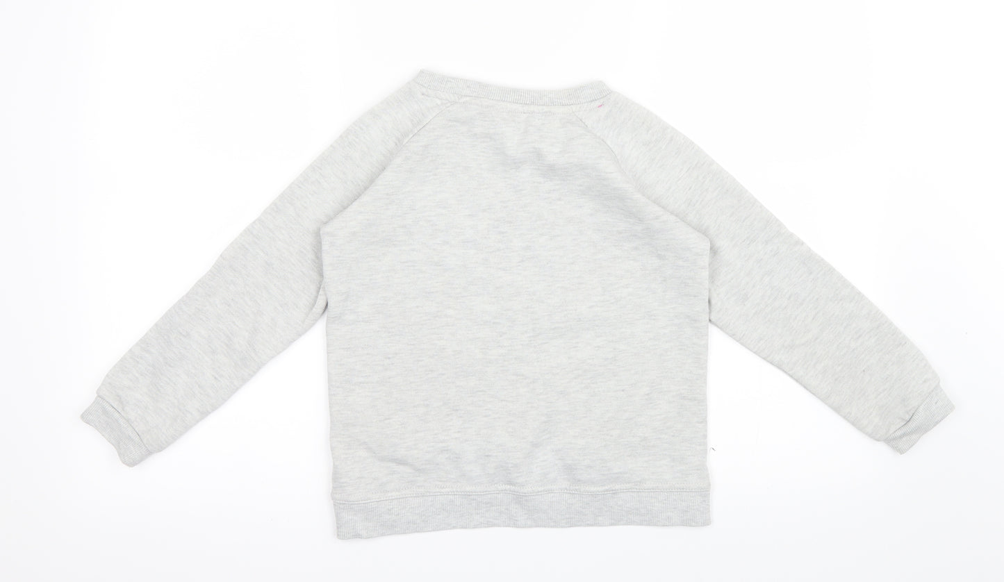 Young Dimension Girls Grey   Pullover Jumper Size 7-8 Years  - Butterfly