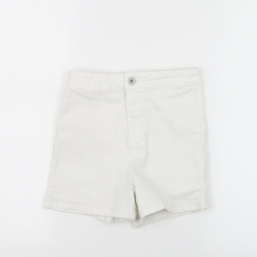 Blue Zoo Girls White  Denim Boyfriend Shorts Size 10 Years