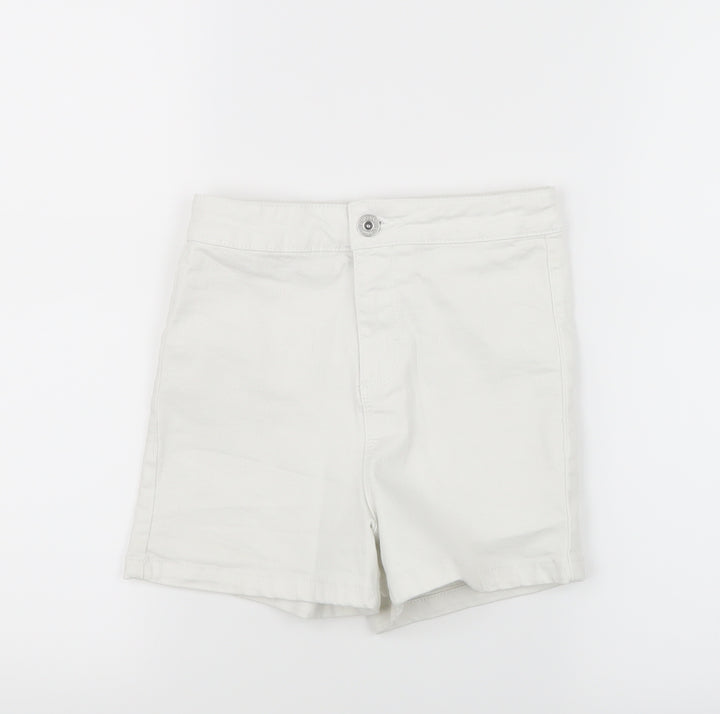 Blue Zoo Girls White Denim Boyfriend Shorts Size 10 Years
