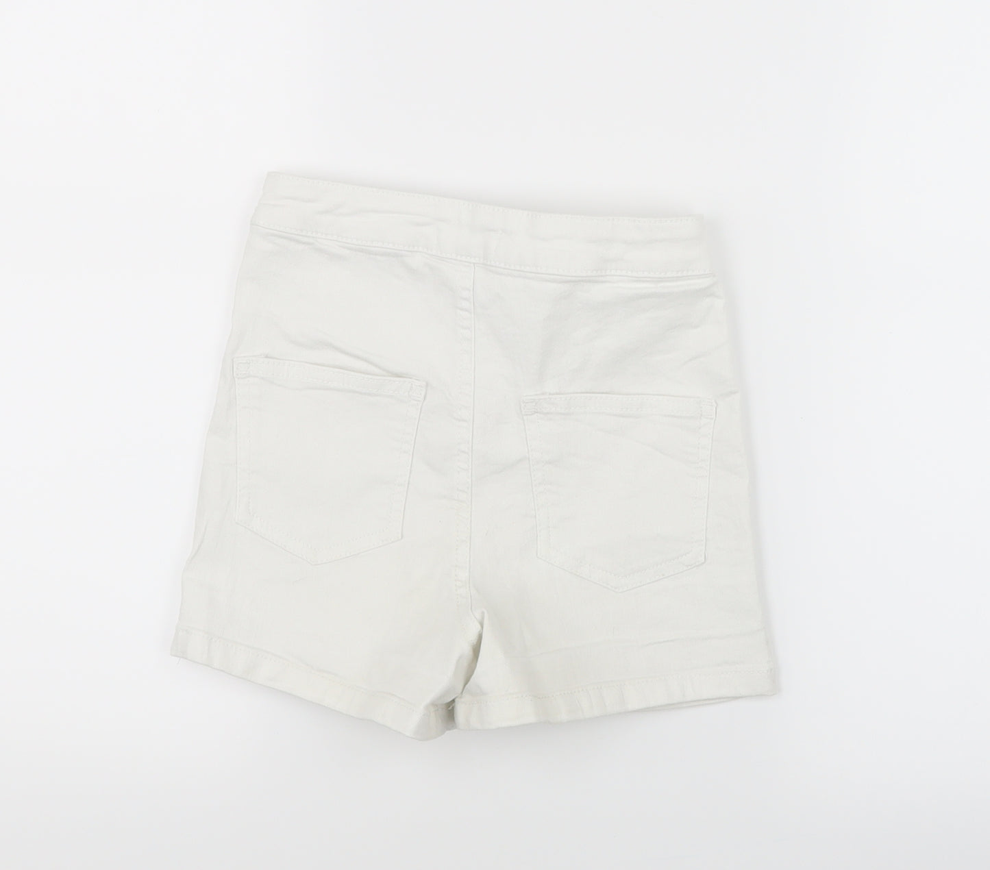 Blue Zoo Girls White  Denim Boyfriend Shorts Size 10 Years