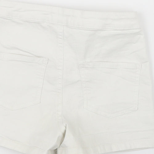 Blue Zoo Girls White  Denim Boyfriend Shorts Size 10 Years