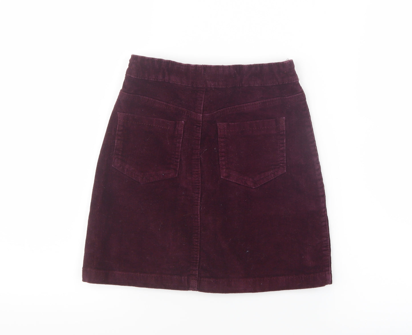 George Girls Purple  Velvet Straight & Pencil Skirt Size 8-9 Years