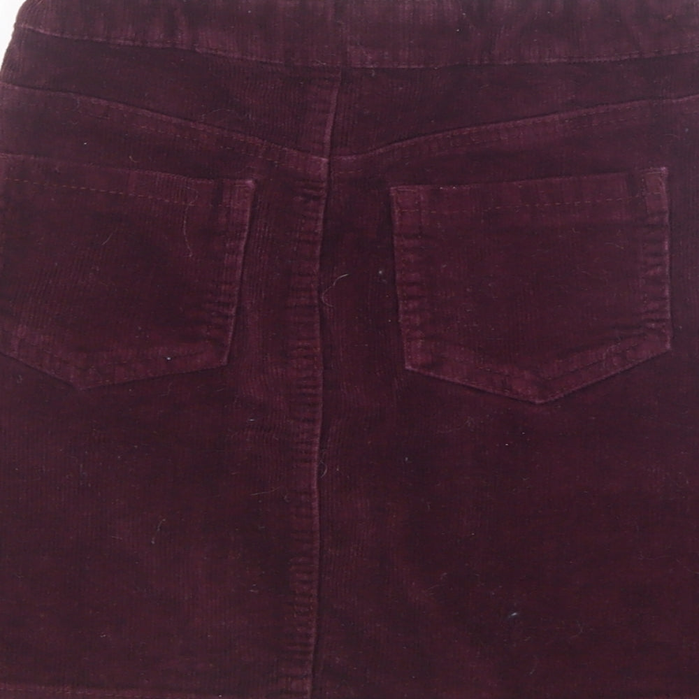 George Girls Purple  Velvet Straight & Pencil Skirt Size 8-9 Years