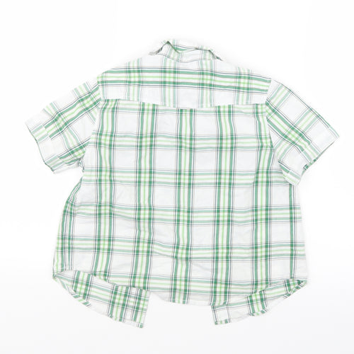 Woolworths Boys Green Check  Basic Button-Up Size 4-5 Years