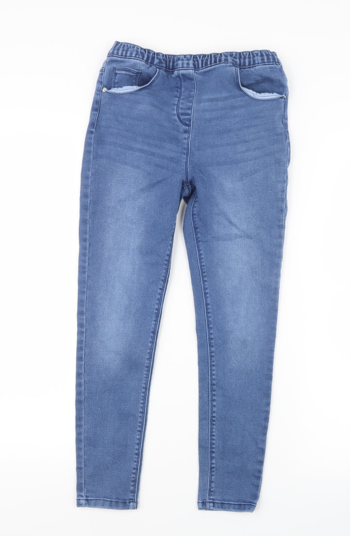 Matalan Girls Blue Denim Straight Jeans Size 10 Years