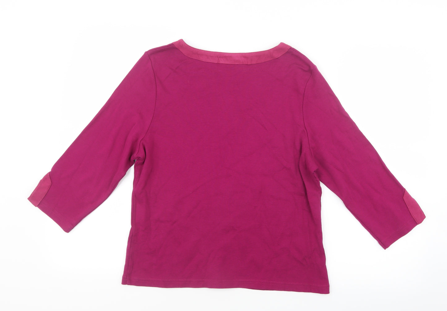 Minosa Womens Pink  Knit Pullover Jumper Size L