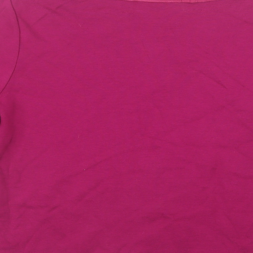 Minosa Womens Pink  Knit Pullover Jumper Size L