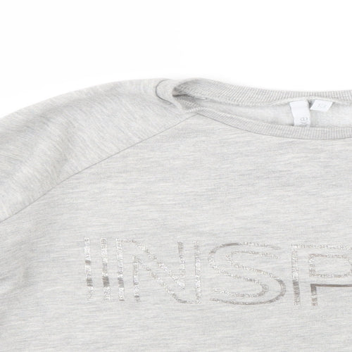 Matalan Girls Grey   Pullover Jumper Size 13 Years  - Cropped