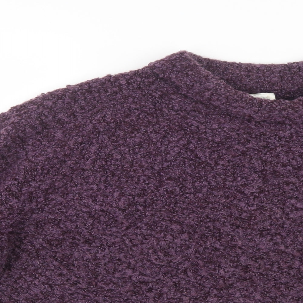 Preworn Womens Purple  Knit Pullover Jumper Size 16