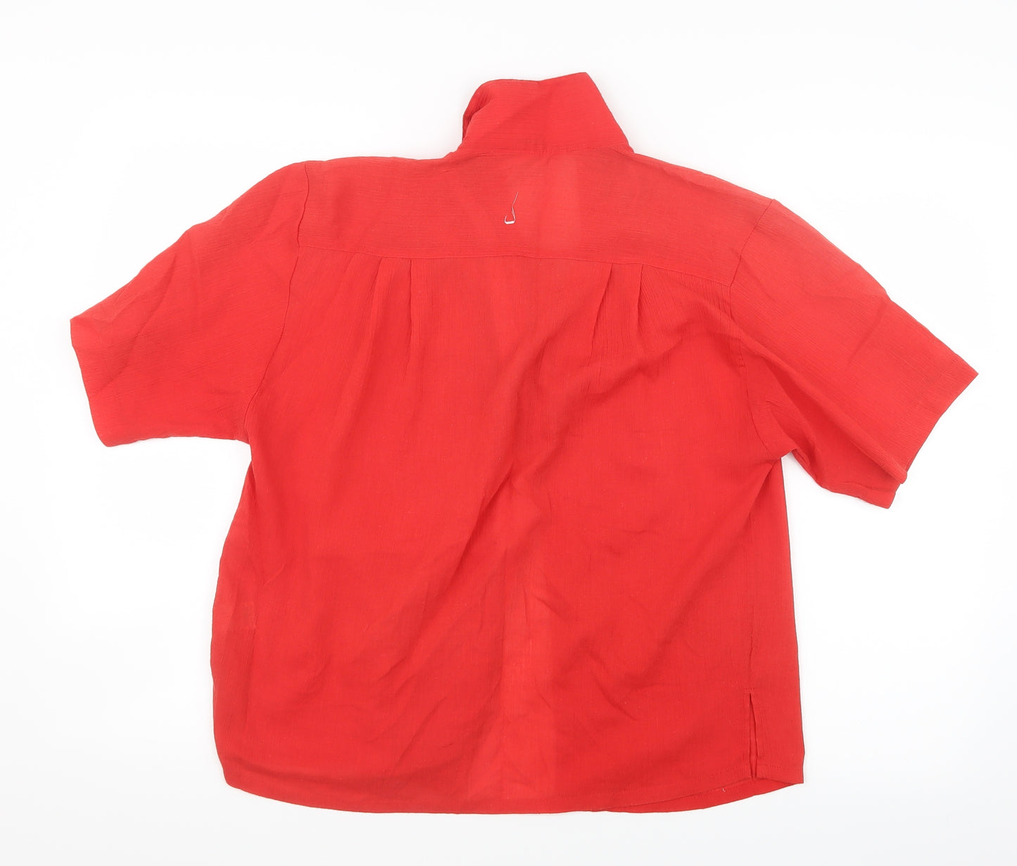 Preworn Womens Red   Basic Button-Up Size 12