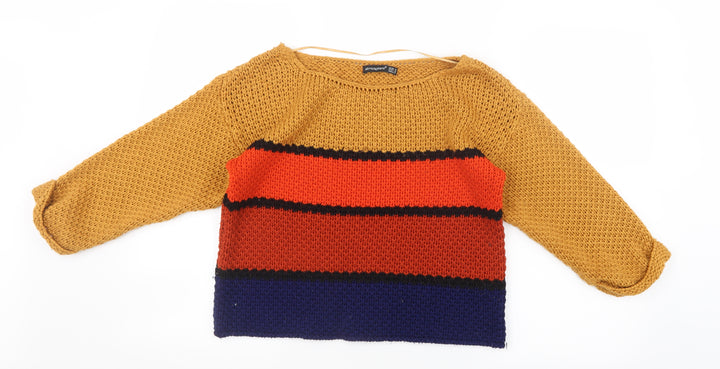 Atmosphere Womens Orange  Knit Pullover Jumper Size 10