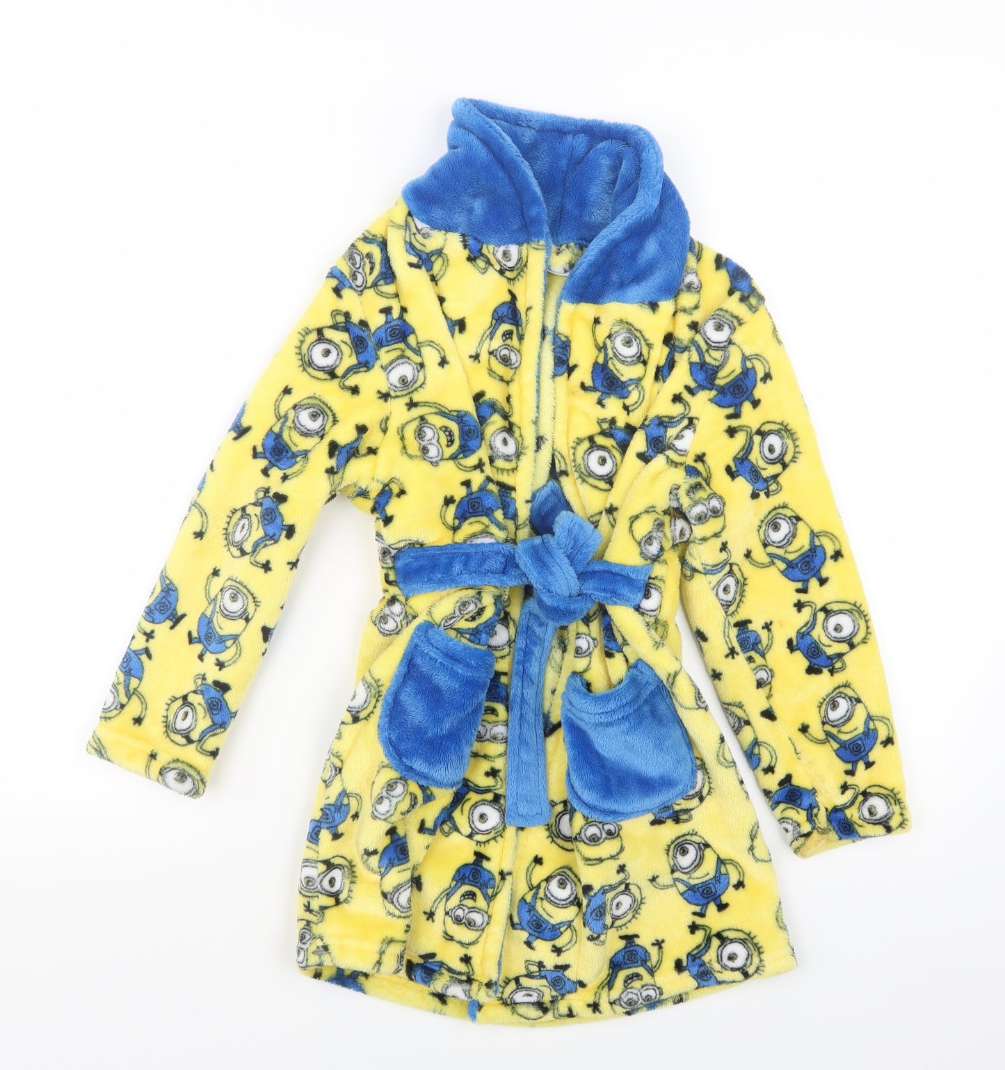 Matalan Boys Yellow Geometric   Gown Size 7 Years  - Minions