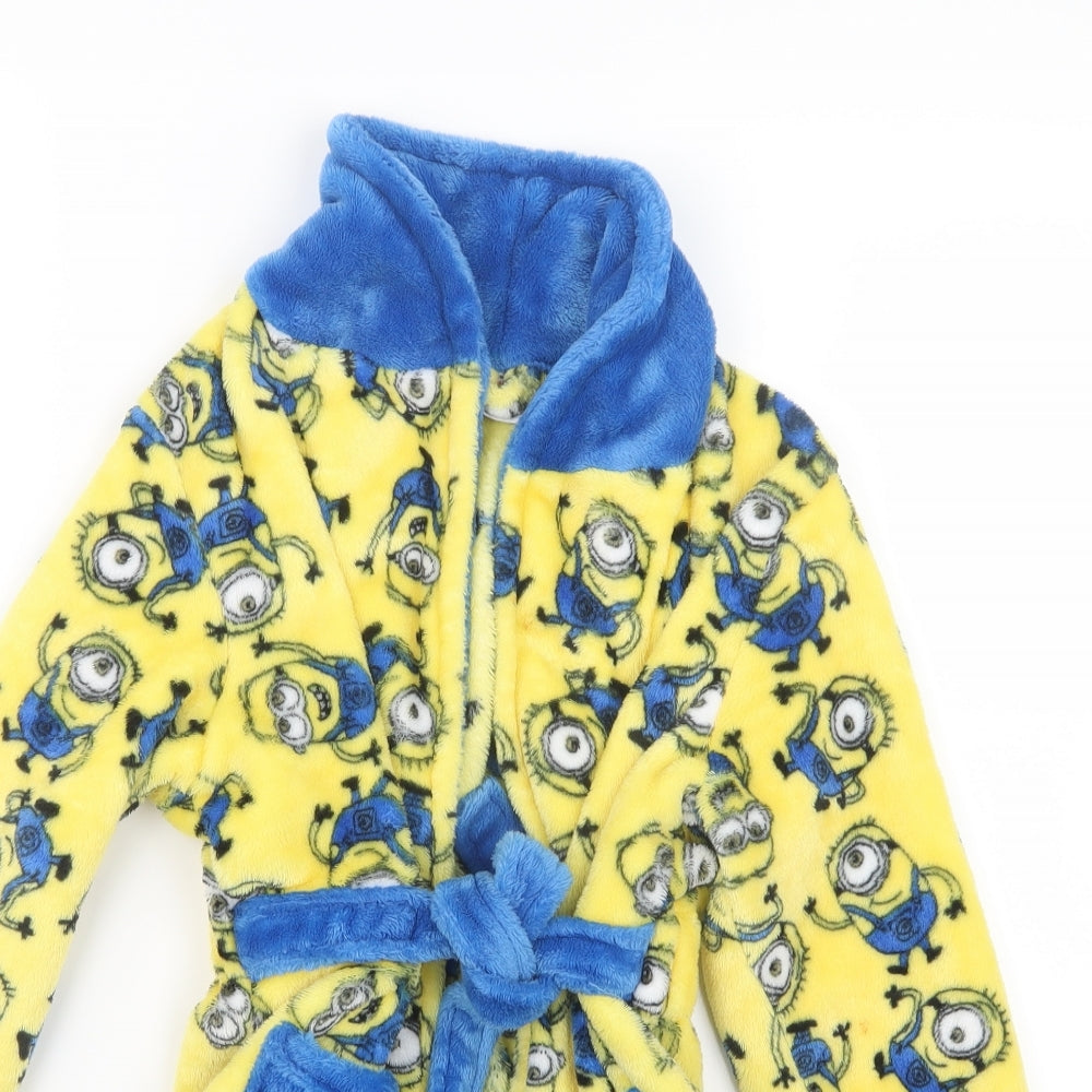 Matalan Boys Yellow Geometric   Gown Size 7 Years  - Minions