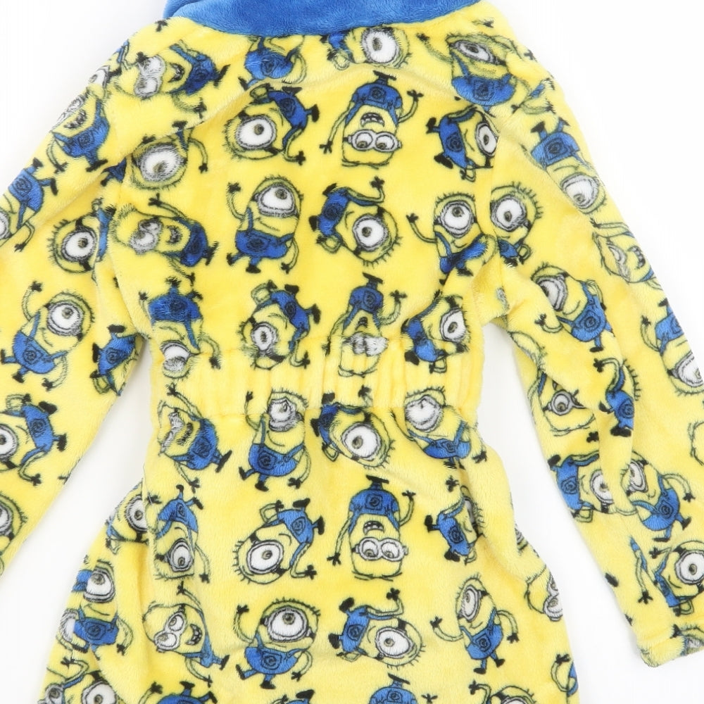 Matalan Boys Yellow Geometric   Gown Size 7 Years  - Minions