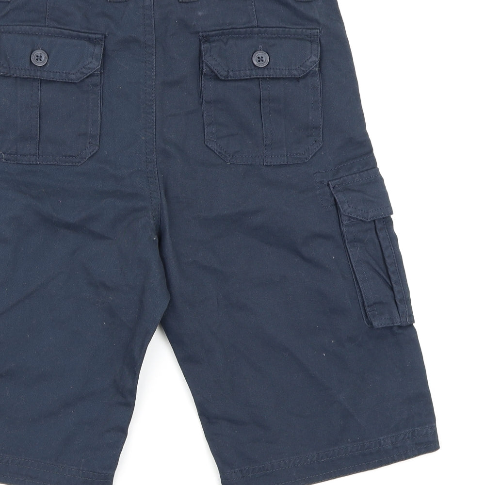 Mountain Warehouse Boys Blue  Canvas Cargo Shorts Size 11-12 Years
