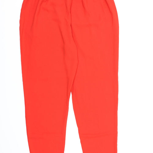 Studio Womens Red  Chiffon Bloomer Trousers Size 16 L29 in