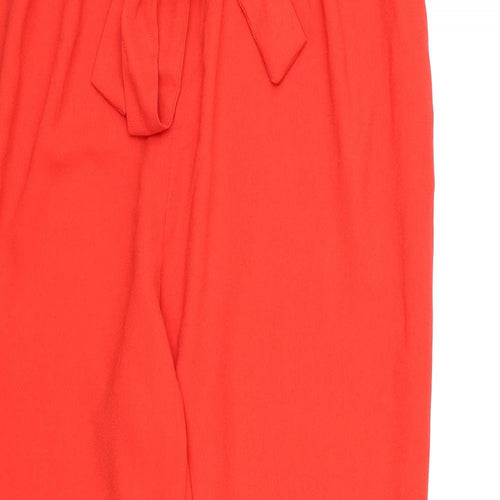 Studio Womens Red  Chiffon Bloomer Trousers Size 16 L29 in