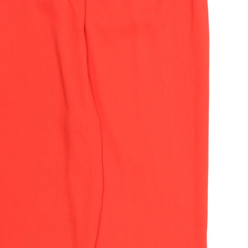 Studio Womens Red  Chiffon Bloomer Trousers Size 16 L29 in