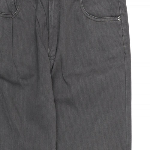 TU Mens Grey Striped  Trousers   L28 in