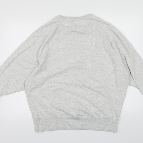 George Womens Grey  Jersey Top Pyjama Top Size 16  - Star print
