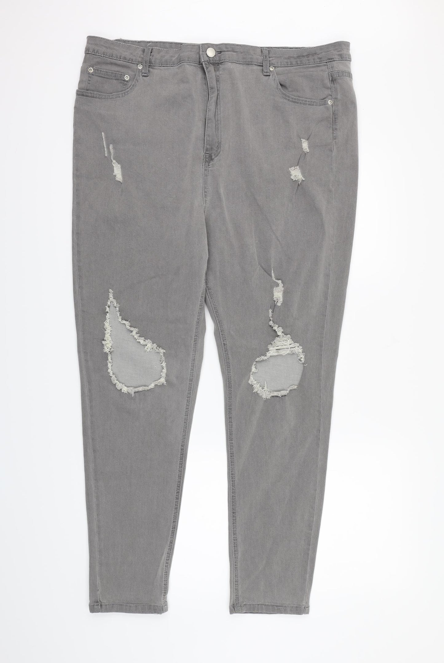 In the Style Womens Grey  Denim Skinny Jeans Size 22 L28 in