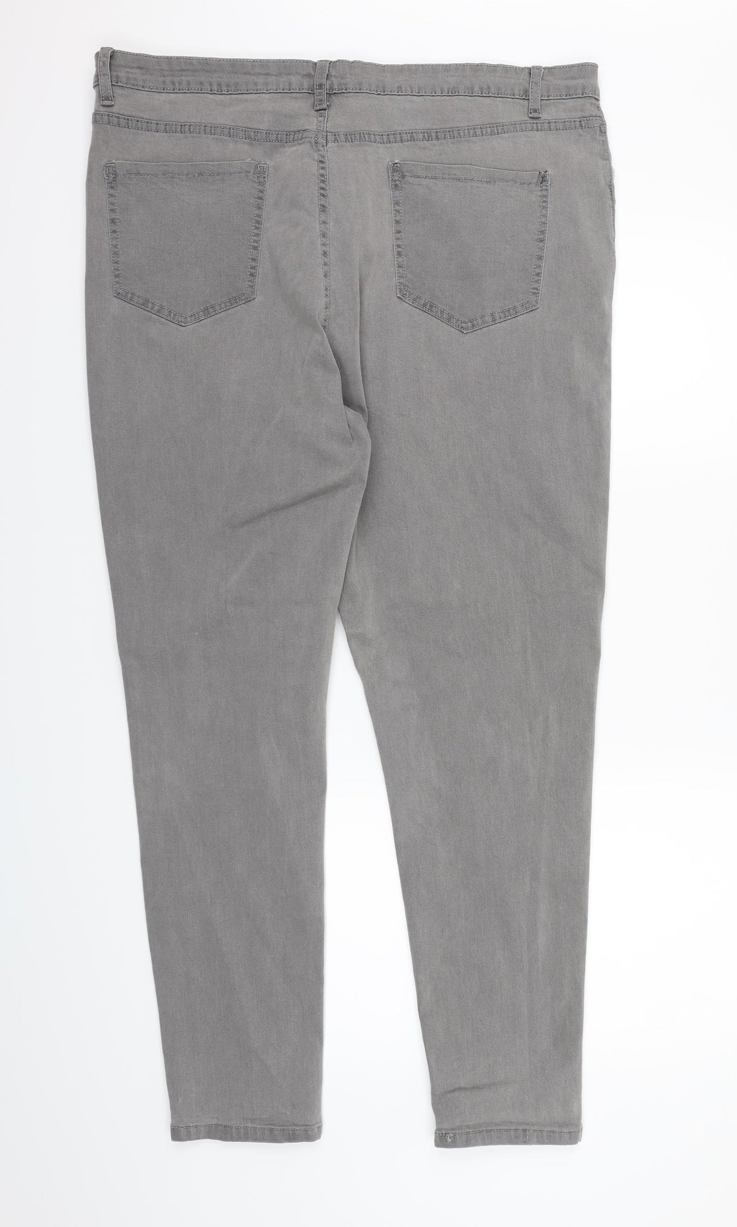 In the Style Womens Grey  Denim Skinny Jeans Size 22 L28 in