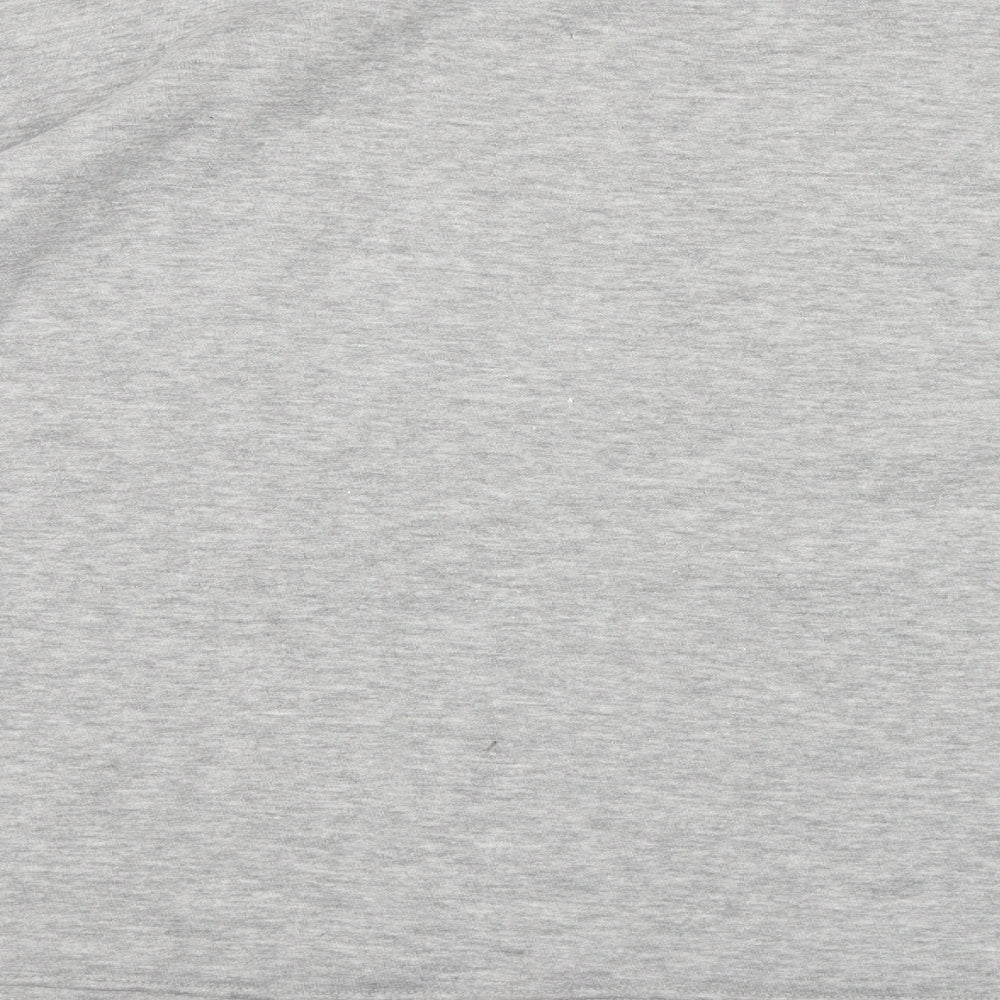 Boohoo Womens Grey  Jersey Pullover Sweatshirt Size 18