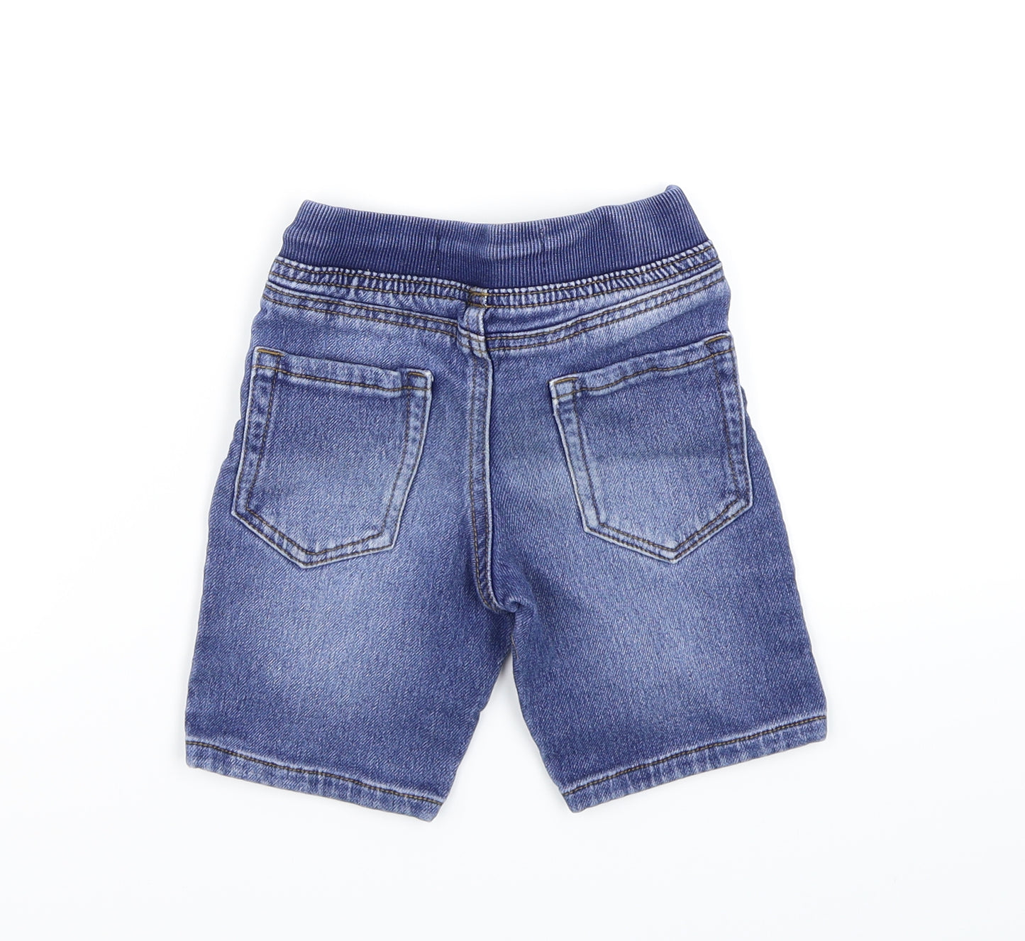 Denim & Co. Boys Blue  Denim Cargo Shorts Size 2-3 Years