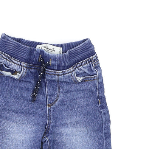 Denim & Co. Boys Blue  Denim Cargo Shorts Size 2-3 Years