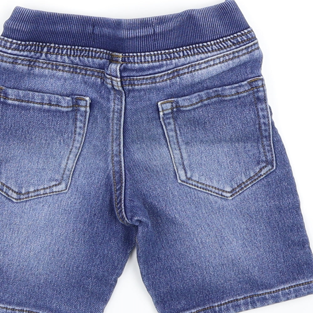 Denim & Co. Boys Blue  Denim Cargo Shorts Size 2-3 Years