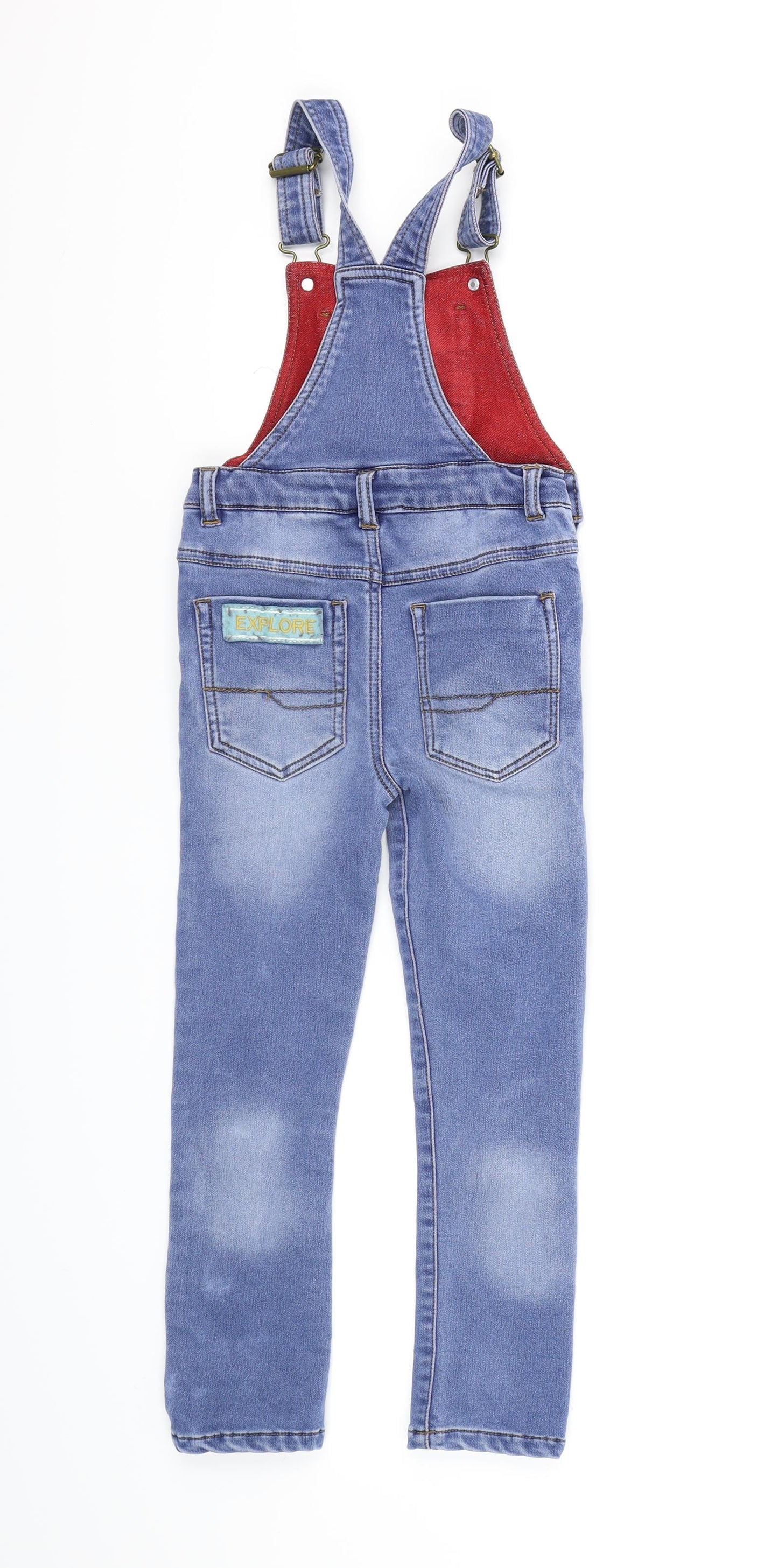 NEXT Boys Blue  Denim Dungarees Trousers Size 4-5 Years
