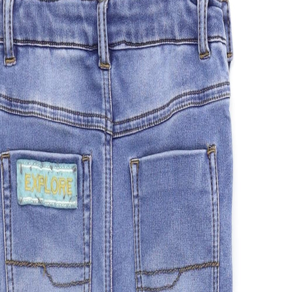NEXT Boys Blue  Denim Dungarees Trousers Size 4-5 Years