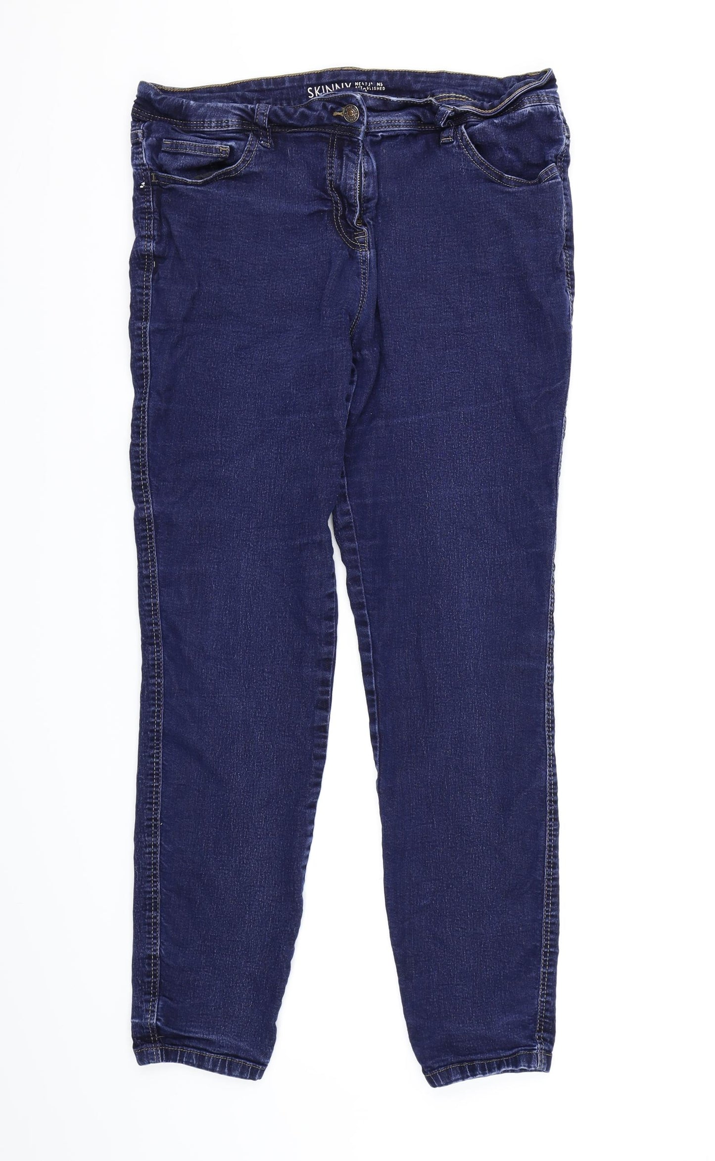 NEXT Womens Blue  Denim Skinny Jeans Size 16 L27 in