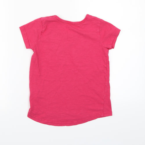 Lily & Dan Girls Pink   Basic T-Shirt Size 7-8 Years