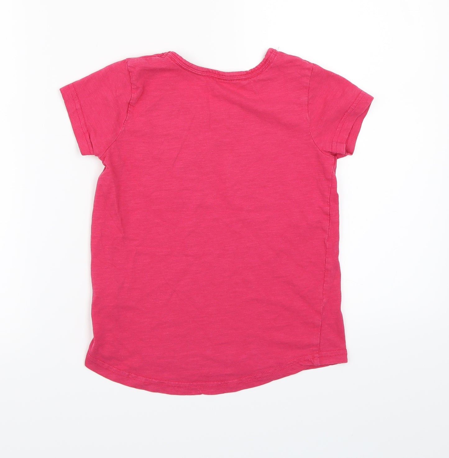 Lily & Dan Girls Pink   Basic T-Shirt Size 7-8 Years