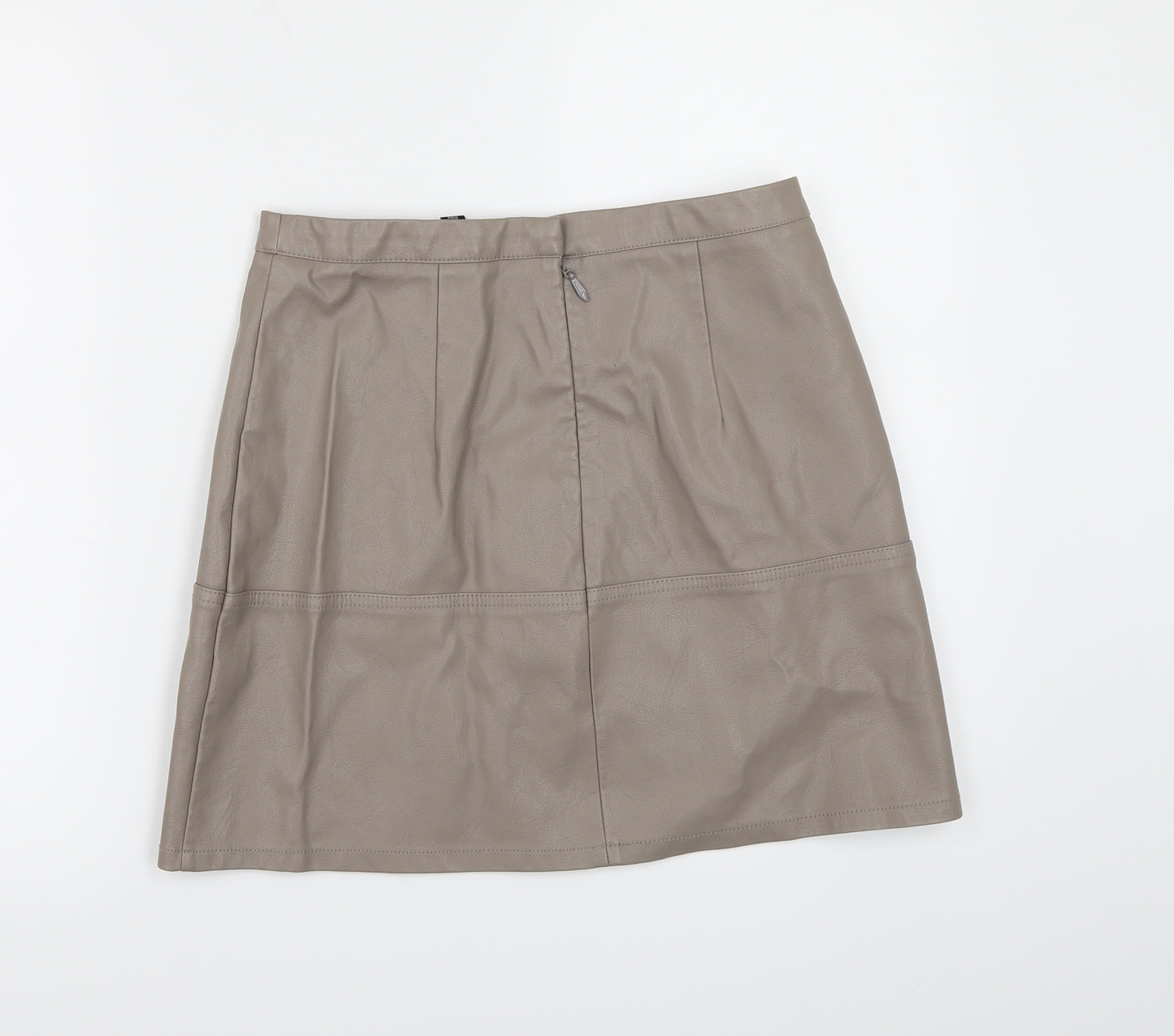 New Look Womens Grey   A-Line Skirt Size 10
