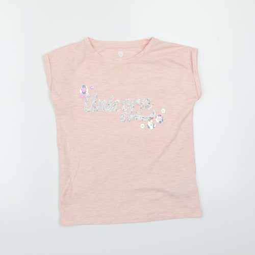 F&F Girls Pink   Basic T-Shirt Size 9-10 Years