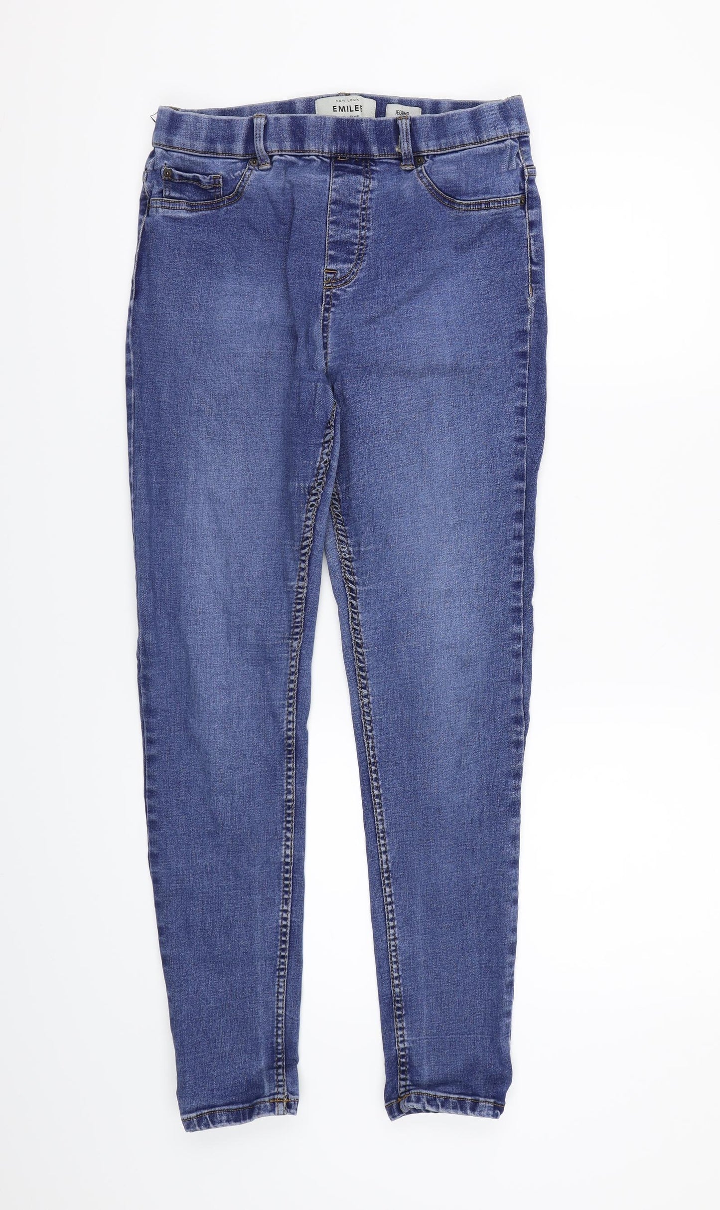 New Look Womens Blue  Denim Jegging Jeans Size 12 L26 in