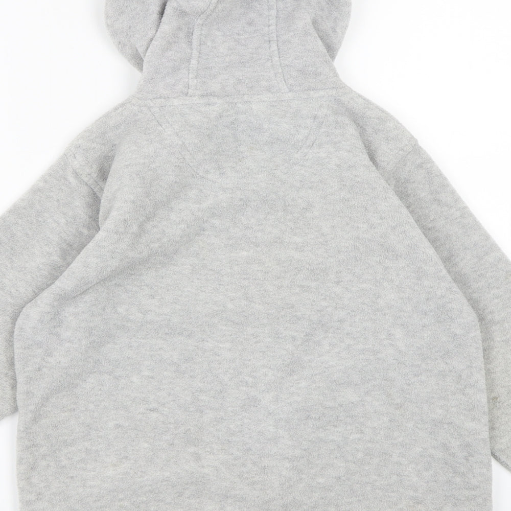 Gr8 kids Girls Grey  Fleece Full Zip Hoodie Size 7-8 Years