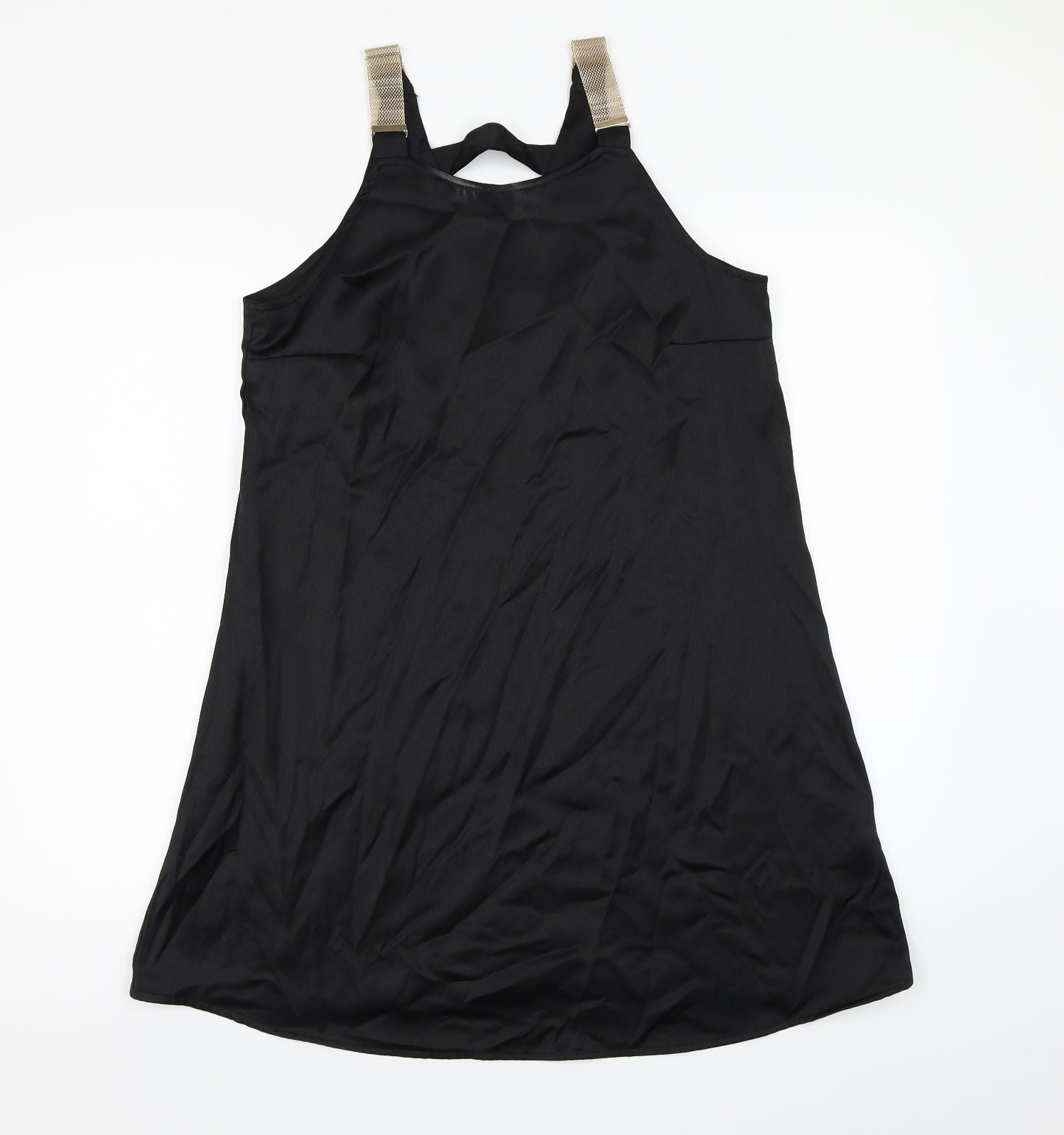 River Island Womens Black  Satin A-Line  Size 12