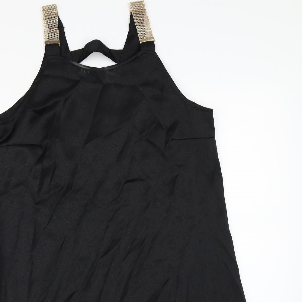 River Island Womens Black  Satin A-Line  Size 12