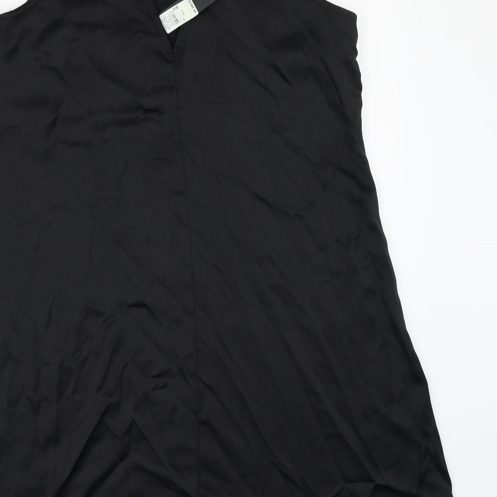River Island Womens Black  Satin A-Line  Size 12