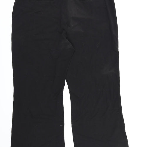 Debenhams Womens Black  Rayon Dress Pants Trousers Size 20 L27 in