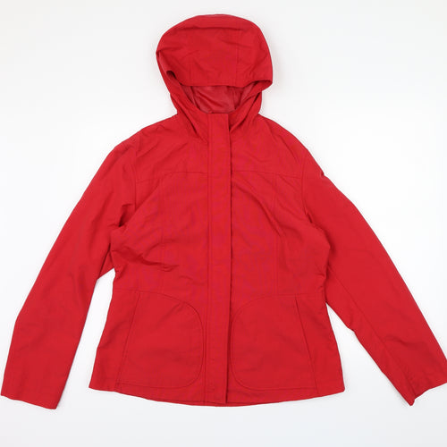 H&M Womens Red   Rain Coat Coat Size M