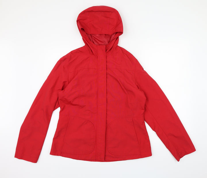 H&M Womens Red   Rain Coat Coat Size M
