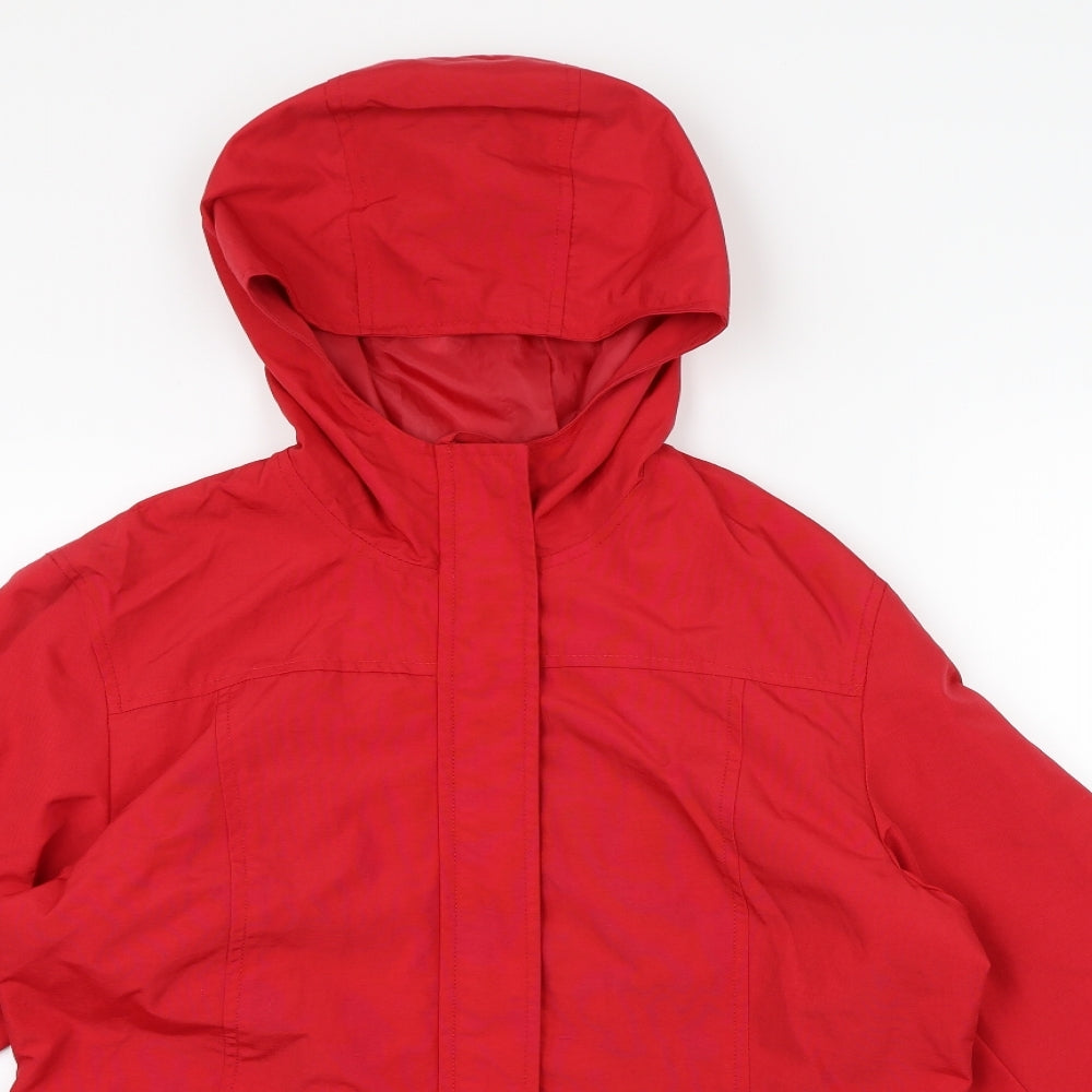 H&M Womens Red   Rain Coat Coat Size M
